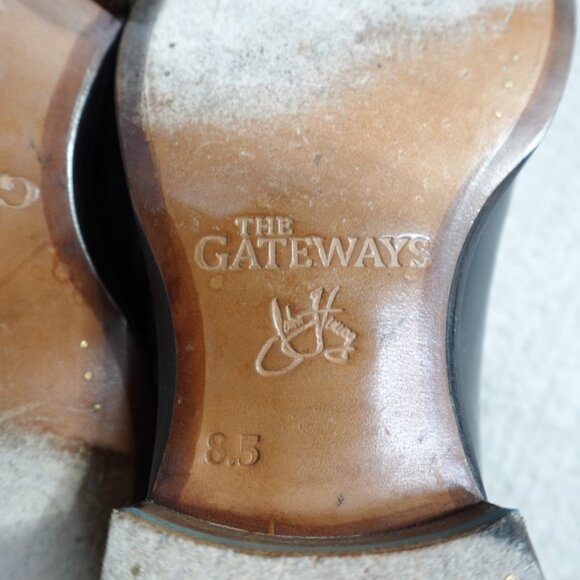 John Fluevog Shoes 8.5 Black The Gateways Cap Toe Oxford Lace - Picture 11 of 11